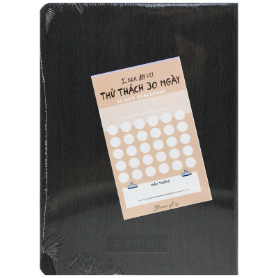 Sổ Da Bìa Mềm Vân Gỗ A5 - Không Kẻ Có Chấm - 200 Trang 100gsm - Blueangel WOL-GM53