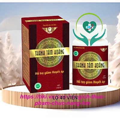 Viên uống Thanh tâm hoàng Vinh Thịnh Vượng VV, hộp 40v, giúp kiểm soát và ổn định huyết áp