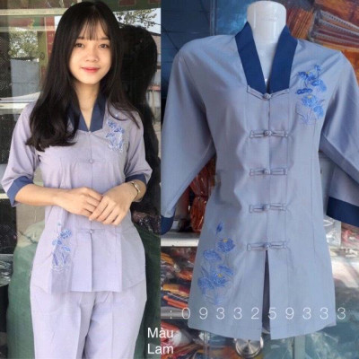 Đồ Lam Đi Chùa # Mẫu La Hán Phối