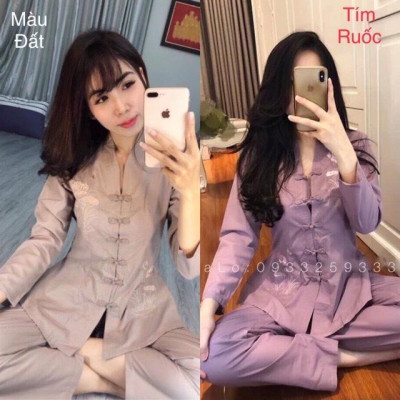 ĐỒ LAM ĐI CHÙA  Mẫu Bà Lai Vải Kate Mịn