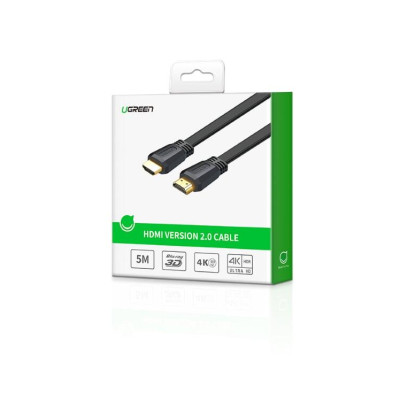 Ugreen UG50820ED015TK 3M màu đen Cáp tín hiệu HDMI dẹt - HÀNG CHÍNH HÃNG