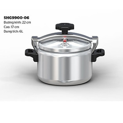 Nồi Áp Suất Nhôm Sunhouse SHG9900-06 (6 lít) - Hàng Chính Hãng