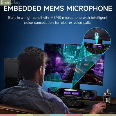 Edifier QS30 - Loa Máy Tính, Kết Nối Bluetooth V5.4 Và USB-A, Micro Tích Hợp, Công Suất 2,5W+2,5W, Hiệu Ứng Ánh Sáng - Hàng chính hãng