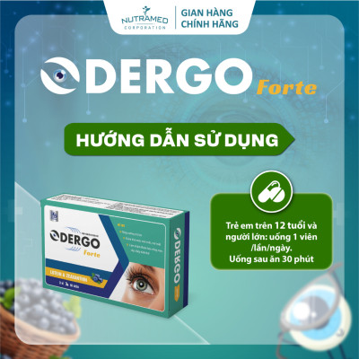 Viên uống Odergo Forte hỗ trợ bảo vệ mắt, tăng cường thị lực (30 viên) - Nutramed