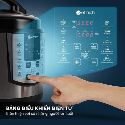 Nồi áp suất điện đa năng Elmich 6L PCE 1809OL - Hàng Chính Hãng