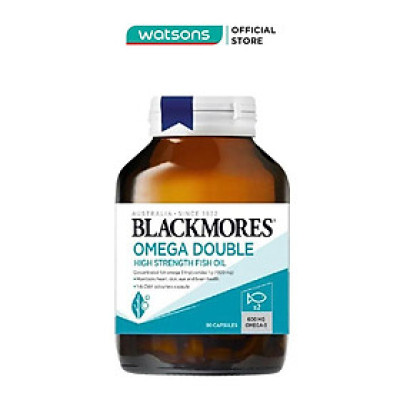 Thực Phẩm Bảo Vệ Sức Khỏe Blackmores Omega Double High Strength Fish Oil Dầu Cá 90 Viên