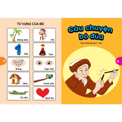 Combo 2 Quyển Phát Triển Tư Duy Và Ngôn Ngữ Cho Bé - Truyện Đọc Bằng Hình Ảnh - Truyện Ngụ Ngôn Việt Nam đặc sắc - ( VT)