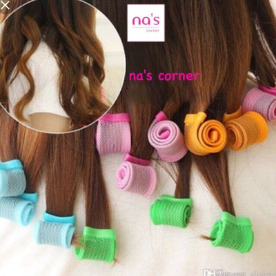 18 lô sên uốn xoăn cuốn cụp đuôi tóc không dùng nhiệt