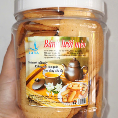 Bánh lưỡi mèo kiểu Nhật Sora thơm ngon, giòn, xốp