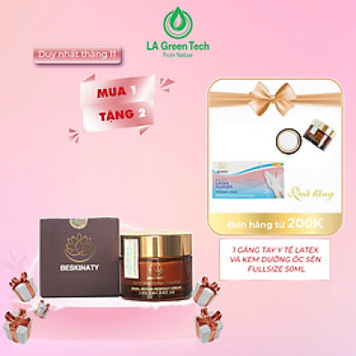 [Date 10/2026] Kem dưỡng ẩm ốc sên Beskinaty Hàn Quốc phục hồi da chuyên sâu Snail Repair Perfect Cream