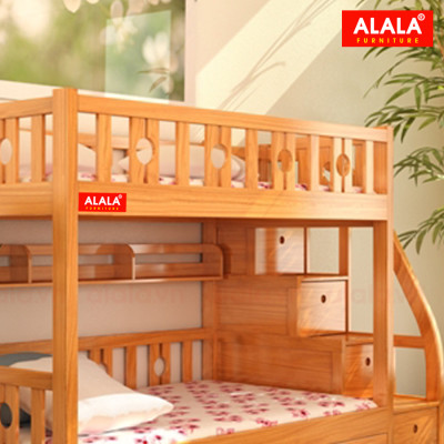 Giường tầng ALALA114 Cao Cấp/ Miễn phí vận chuyển và lắp đặt/ Đổi trả 30 ngày/ Sản phẩm được bảo hành 5 năm từ thương hiệu ALALA/ Chịu lực 700kg