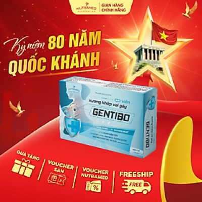 Viên uống Gentibo hỗ trợ giảm đau nhức xương khớp, chân tay, vai gáy (30 viên) - Nutramed