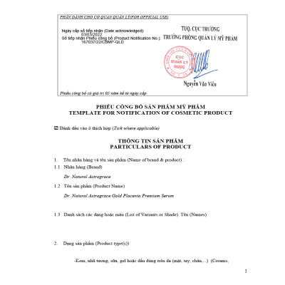 Bộ Sản Phẩm Đẹp Da, Giảm Nám: Viên Nội Tiết Hyper Evening Primrose Oil 180 Viên, Serum Vàng Nhau Thai Cừu Dr Natural Gold Placenta Premium 50ml