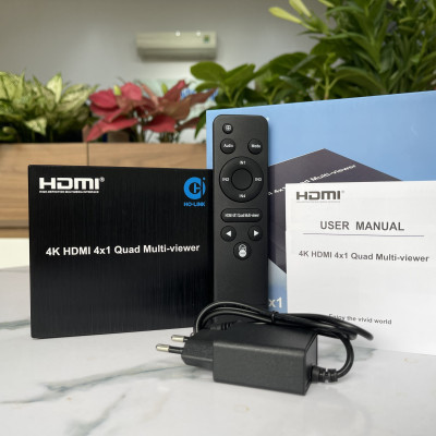 Bộ gộp HDMI 4 vào 1 ra 4K HO-LINK HL-7056A (4K) - Hàng Chính Hãng
