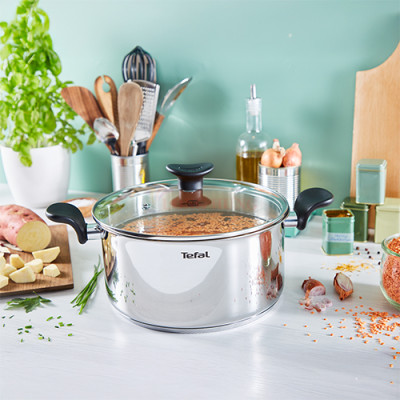 Nồi Inox Tefal Primary 20cm x 3.0L E3084435 - Hàng chính hãng