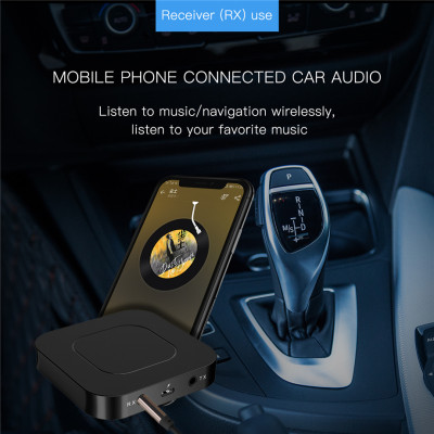 Hàng Chính Hãng - Bộ Thu Phát BT-13JA Bluetooth 5.0 Phạm Vi Kết Nối 10m Chế Độ Chuyển Đổi Linh Hoạt RX TX Âm Thanh Hi-Fi  Hỗ Trợ Đàm Thoại Tương Thích Rộng Rãi Android Ios TV PC Loa Pin Li-Polymer 200mAh Nhỏ Gọn Dễ Sử Dụng - ROGTZ