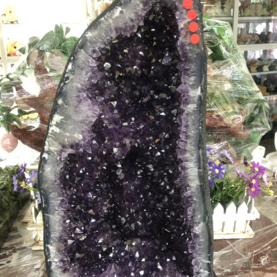 Hang, hốc phong thủy đá thạch anh tím hút tài lộc - Nặng 22,5 kg