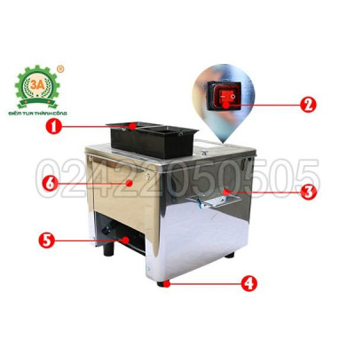 Máy thái thịt đa năng 2 cửa nạp 3A850W