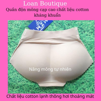 Quần độn môngQuần lót độn mông cạp cao chất cotton lạnh thông hơi,kháng khuẩn