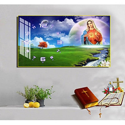Tranh Treo Tường Tráng Gương Pha Lê Cao Cấp - Tranh công giáo