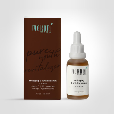 Bộ Đôi Mekorj: 1 chai Tinh Chất Dưỡng Ẩm & Làm Sáng (30ml) + 1 chai Tinh Chất Trẻ Hoá & Làm Mờ Nếp Nhăn Dành Cho Nam (30ml)