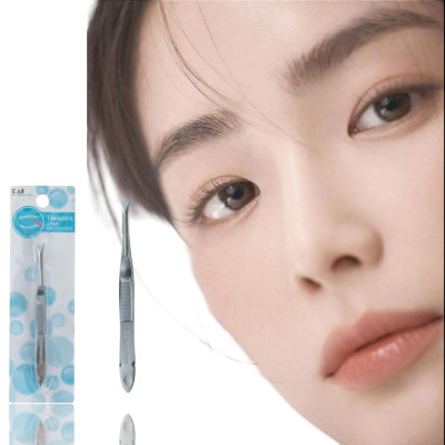 Nhíp Nhổ Lông Mày Bằng Thép Kai Tweezers HL0401 (Màu Xanh)