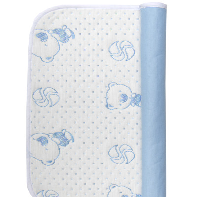 Combo 10 tấm size 40x50cm màu xanh tấm lót chống thầm cotton 4 lớp VIETMAT