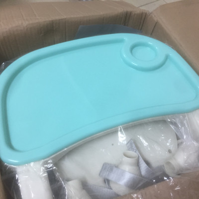 Ghế ăn dặm Đa năng cho Bé với 07 tính năng- 03 chế độ mang lại sự khác biệt, CÓ ĐỆM VÀ BÁNH XE- Màu XANH NGỌC