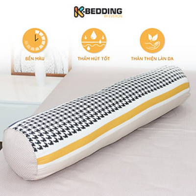 Vỏ gối ôm Cotton K-Bedding by Everon (kích thước 80x100cm - 1 cái)