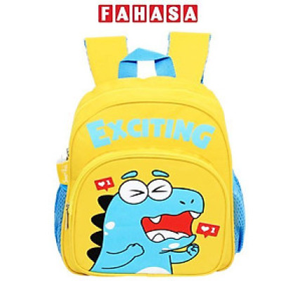 Ba Lô Mẫu Giáo Dino Feelings-Exciting - Bitex B-022 - Màu Vàng