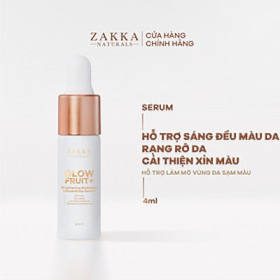 [GIFT] Sample Serum (Tinh Chất) Vitamin C Zakka Naturals GlowFruit+ Brightening 4ml