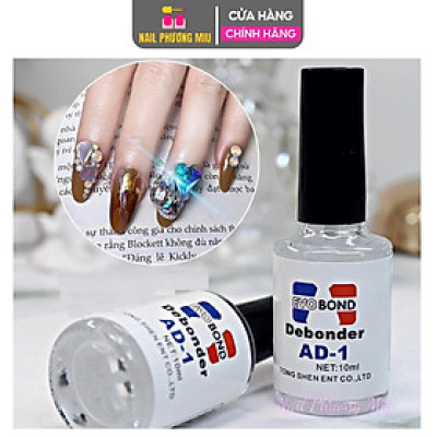 Nước Sáng Đá AD Chai 10ml, Giúp Tháo Móng Giả 2 Trong 1, Sáng Đá Để Gỡ Móng Úp, Tháo Mi, Phá Gel Hiệu Quả Làm Nail