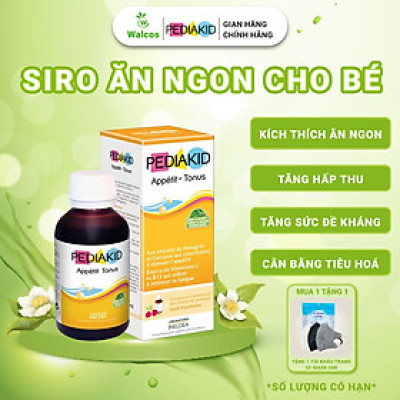Siro Ăn Ngon Cho Bé Pediakid Appetit Tonus - Kích Thích Trẻ Thèm Ăn Tự Nhiên, Giảm Mệt Mỏi (125ml)