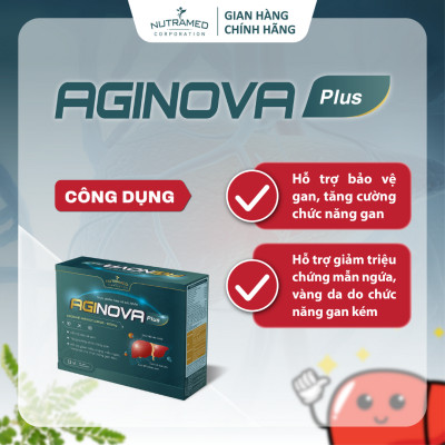 Viên uống Aginova Plus hỗ trợ bảo vệ và cải thiện suy giảm chức năng gan (60 viên) - Nutramed