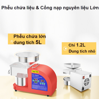 Máy ép dầu ăn thực vật chuyên nghiệp nâng cấp hoàn toàn mới, dùng trong gia đình, nhà hàng, khách sạn. Thương hiệu Mỹ cao cấp Septree - X10. HÀNG CHÍNH HÃNG