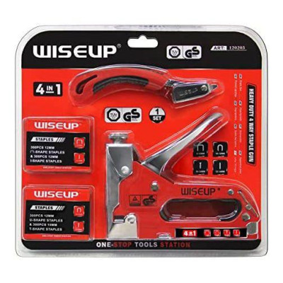 Kìm bắn đinh ghim WISEUP , đa năng, tiện dụng tặng kèm 300 ghim