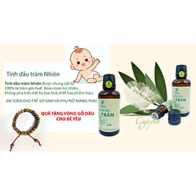 Tinh dầu tràm Nhiên 50ml Tinh dầu tràm Huế dùng cho trẻ sơ sinh