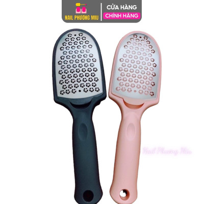 Cây Chà Gót Chân Inox 2 Mặt 27cm, Loại Bỏ Tế Bào Chết Hiệu Quả, Tay Cầm Nhựa Chắc Chắn, Làm Nail Thư Giãn Và Chăm Sóc Chân