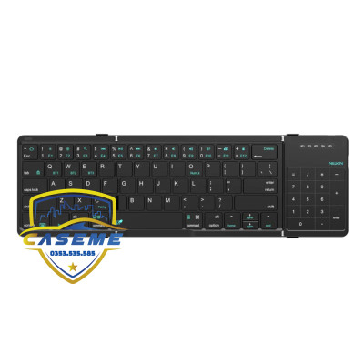 Bàn Phím Bluetooth Gập Gọn Nillkin Cube Chính Hãng – Tích Hợp Touchpad, Bọc Da Cao Cấp, Dành Cho Smartphone, iPad, Laptop - Hàng Chính Hãng