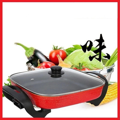 Nồi Chảo Lẩu Điện Vuông Đa Năng - DTCLD01, Giao mầu ngẫu nhiên - Hàng nhập khẩu