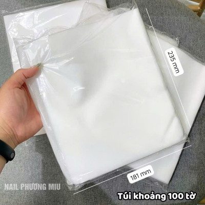 Túi 100 Miếng Màng Lọc Máy Hút Bụi Làm Nail, Đặt Trên Bảo Vệ Khay Lọc Bụi Size 24x19cm, Miếng Lót Bụi Dùng 1 Lần Dễ Thay Thế