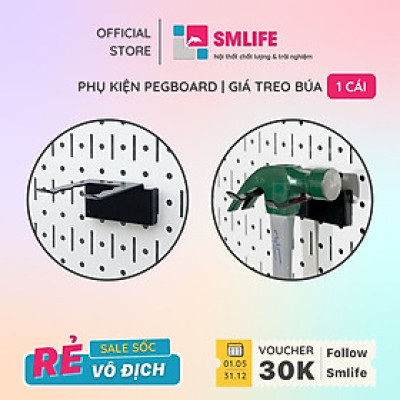 Giá treo búa Pegboard - Giá treo bằng thép sơn tĩnh điện - Phụ kiện cho bảng treo dụng cụ cơ khí