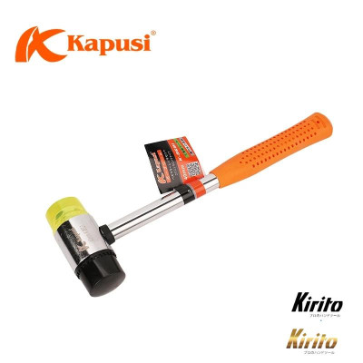 Búa cao su đa năng 2 đầu vàng đen KAPUSI đủ kích cỡ