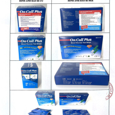 Hộp 25 Que Thử Đường Huyết On Call Plus