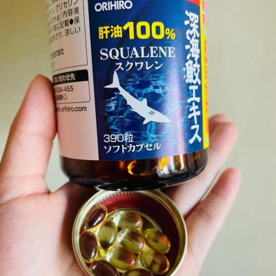 Viên Uống Sụn Vi Cá Mập Orihiro Squalene 360 Viên Nhật Bản, Viên Dầu Gan Cá Mập Hỗ Trợ Xương Khớp