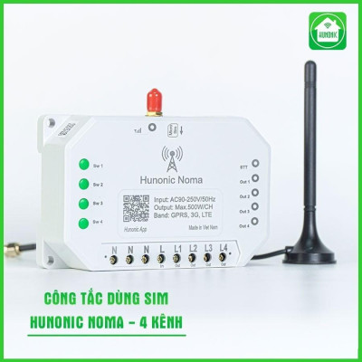 Công Tắc Noma - Điều khiển mọi thiết bị từ xa qua điện thoại dùng Sim│Điều khiển không cần Wifi