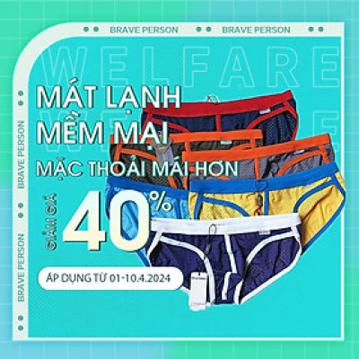 Quần Lót Nam Dạng Lưới Mềm Mại Thoáng Mát - Thiết Kế 2 Màu Kết Hợp Ấn Tượng - Co Dãn 4 Chiều Cao Cấp Brave Person B1139