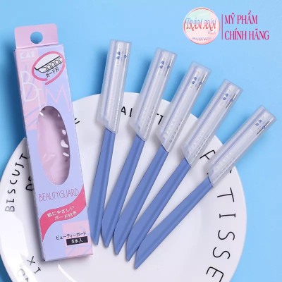 Dao Cạo Lông Mày Cán Dài Lưỡi Thép Không Gỉ Kai Beauty Guard 06616