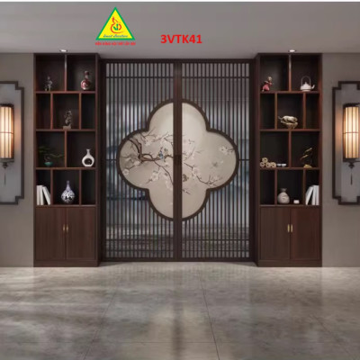 Vách ngăn phòng khách , vách ngăn phòng khách hiện đại 3VTK41- Nội thất lắp ráp Viễn Đông Adv
