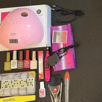 Combo Nail Cơ Bản Cá Nhân Số 9, Làm Nail Tại Nhà, Bao Gồm Máy Hơ, Máy Mài Tiện Lợi, Phù Hợp Người Mới, Nail Phương Miu Nữ Women